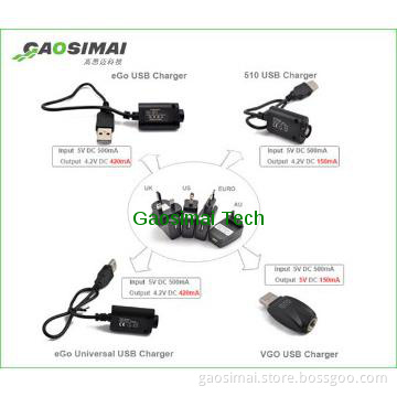 e cigarette charger with USB port car charger,adaptor and USB charger